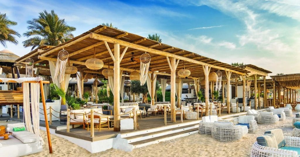 Cape Reed wooden pergola at Sofitel